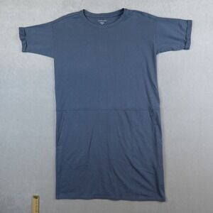 Eileen Fisher Dress Organic Cotton Blend Short Sleeve Round Neck Jersery Size PP